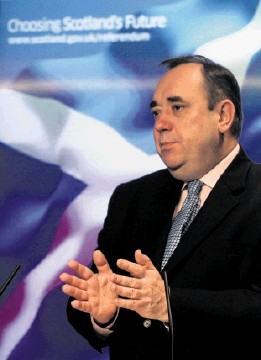 First Minister Alex Salmond