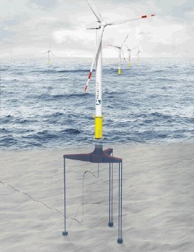 CONTROVERSIAL: A tension-leg floating wind turbine platform has been developed in the US and is to be built at Harland & Wolff, Northern Ireland