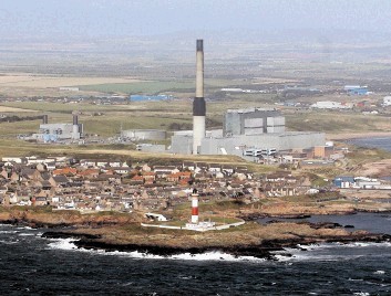 PROTEST: Output from gas-fired Peterhead has been reduced to 25% of normal
