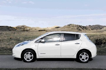 Nissan Leaf, the first mass-produced electric car.