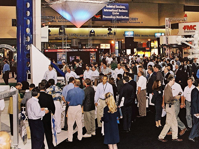 Attendees at the Offshore Technology Conference in Houston.