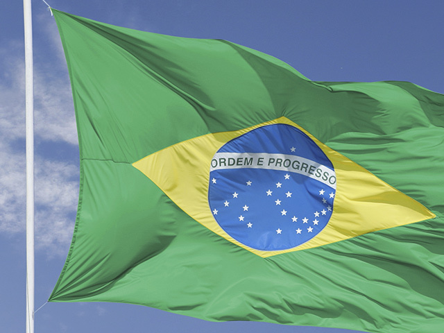 A Brazilian flag