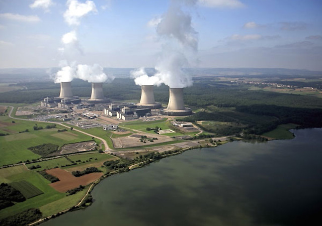The Catternom Nuclear Power Station in Lorraine, France