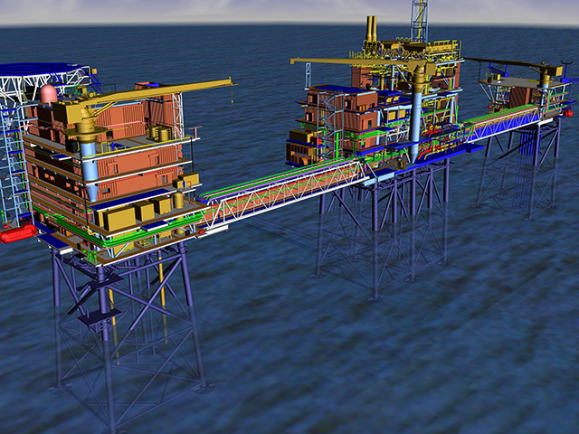 An artist's impression of GDF Suez's Cygnus development in the southern North Sea.