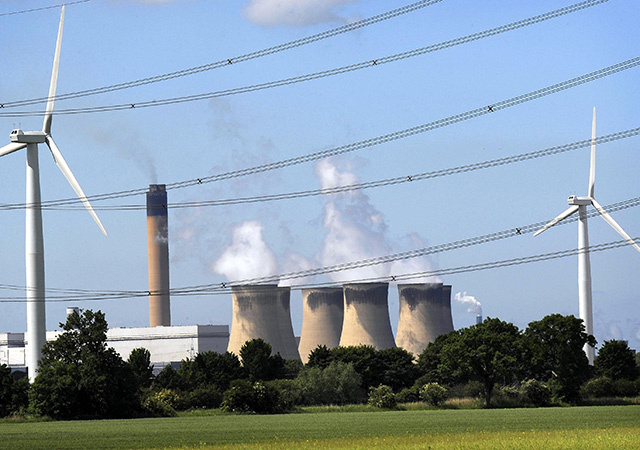 Drax Power Station, the largest coal-fired station in the UK.