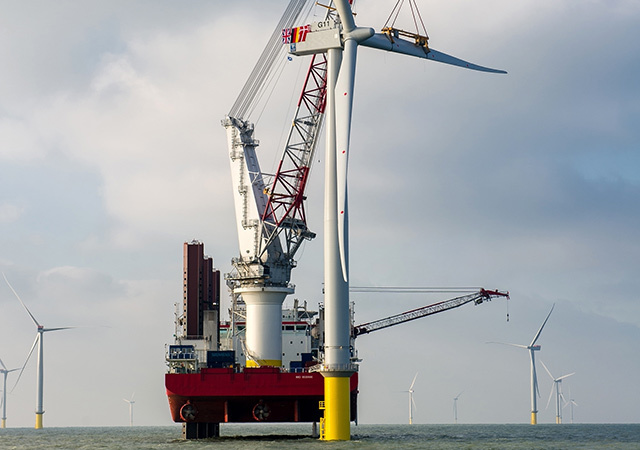 MASSIVE INVESTMENT: Building the London Array windfarm