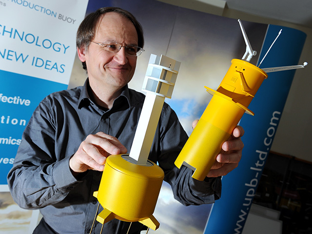 Unmanned Production Buyo Ltd founder, Richard Selwa, with a model of what has the potential to be a North Sea game-changer.