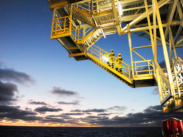 The Aker Barents drilling rig in the Barents Sea