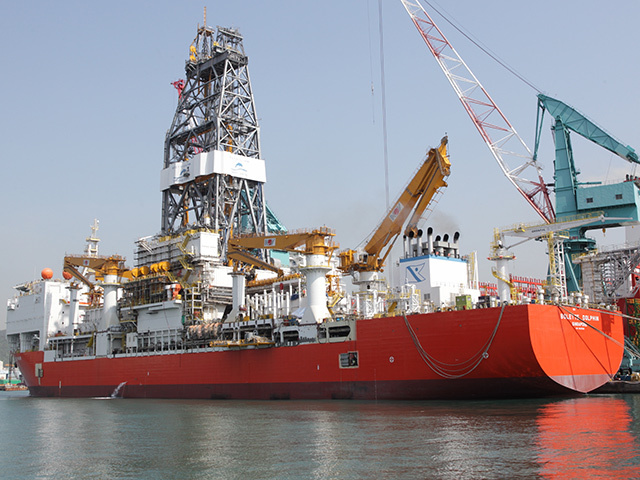 The Bolette Dolphin at the Hyundai shipyard