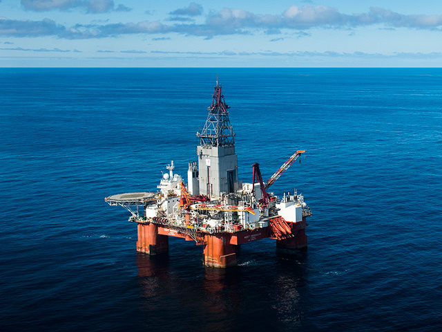 West Hercules drilling well number 100 at the Nunatak prospect in the Barents Sea. Picture: Ole Jørgen Bratland/ Statoil