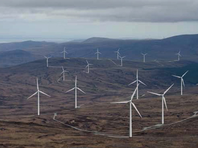 DIFFERENT VIEW: An artist’s impression of the Glenmorie windfarm, Sutherland, which drew 120 letters of objection to Highland Council