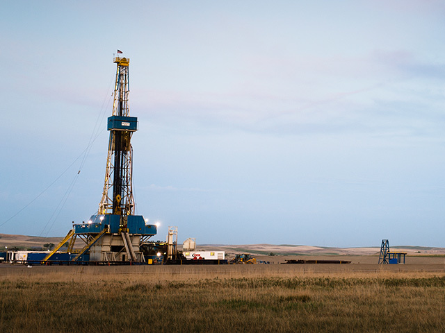 Tight oil production at Williston, North Dakota.