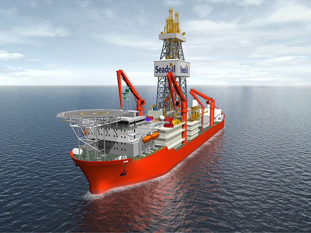 A model of one of Seadrill's existing projects with Samsung - who will also build two of the new vessels.