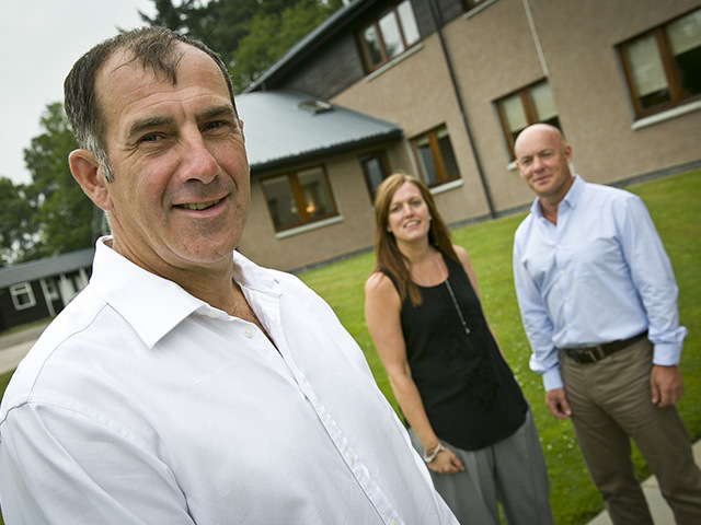 Ecosse Subsea Systems managing director Mike Wilson with directors Mo Petrie and Keith McDermott.