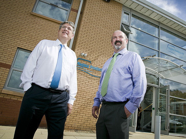 Malcolm Webb, left, with Magma MD Paul Rushton