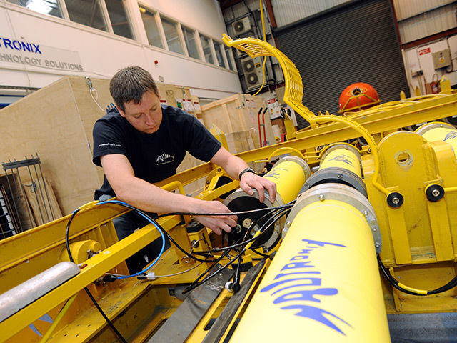 ON THE UP: Senior project engineer Mark Scott works at Nautronix base in Dyce