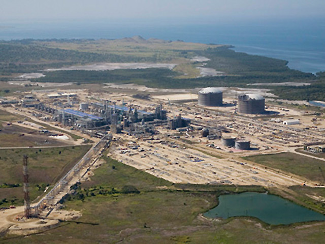 The PNG LNG plant