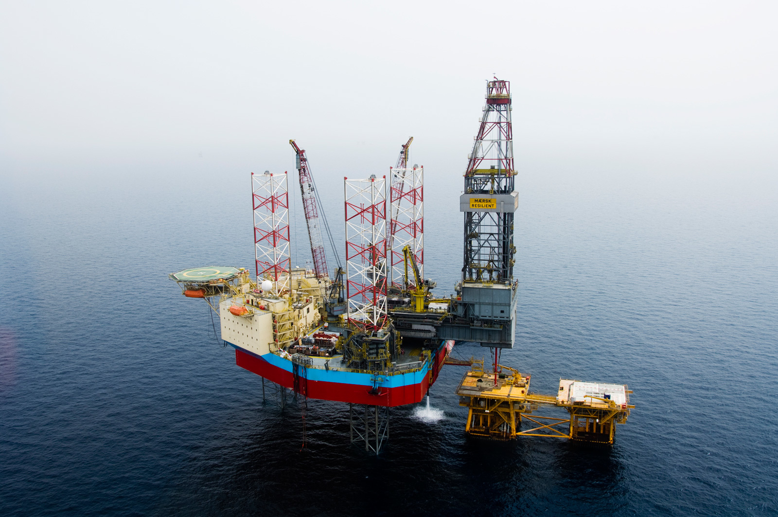 The Maersk Resilient jack-up rig, which was drilling the Lacewing well