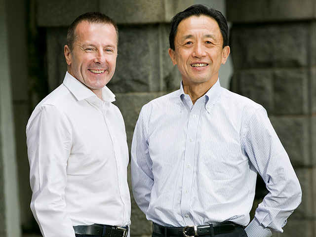 Colin Manson CEO of Xodus Group (left) and Keiichi Nakagaki, Representative Director & Senior Executive Vice President Offshore & Upstream Project Operations with Chiyoda Corporation