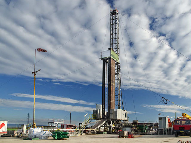 A rig used for gas  drilling operations