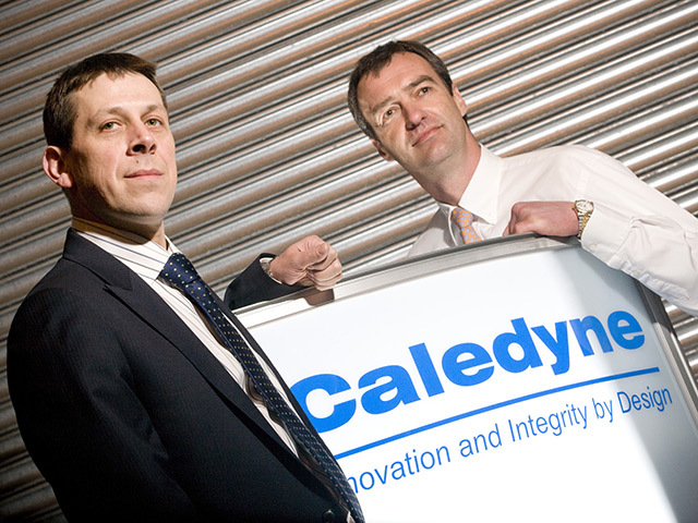 Clydesdale Bank's Robin Hewitt with Roland van Dort (r) in 2010.