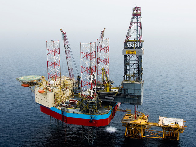 The Maersk Resilient jack-up rig, which was drilling the Lacewing well