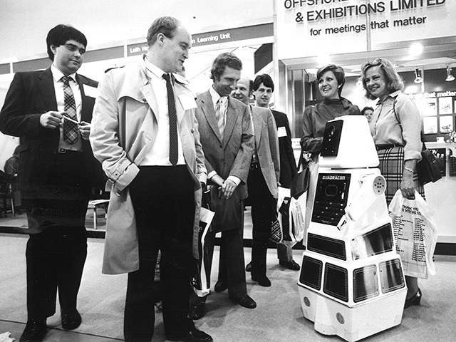 Robot Jeremy is revealed at Offshore Europe in 1985