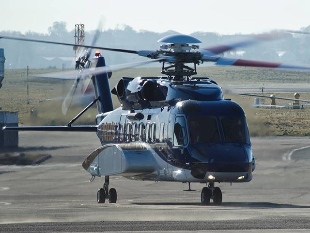 The pilot of a Sikorsky S-92 reported a near miss with another helicopter over the North Sea