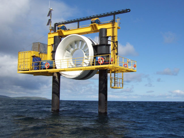 OpenHydro tidal device, Orkney