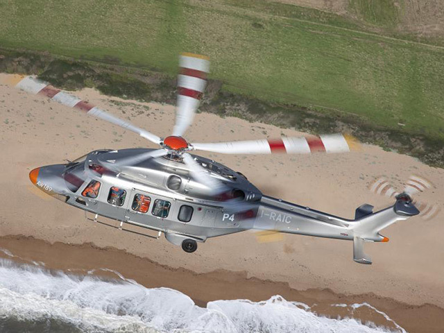 The AgustaWestland AW189 helictopter