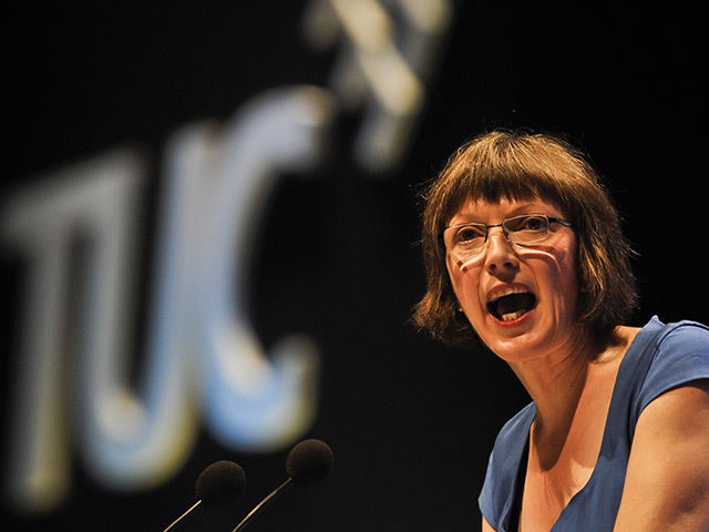 TUC general secretary Frances O'Grady at the conference