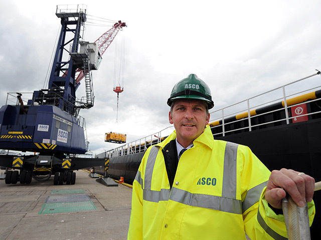 Derek Smith, chief executive of Asco, at Aberdeen Harbour