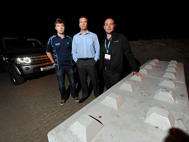 Stranded Offshore Europe 2013 delegates Angus MacLean, Andrew Dunn and John Walden.