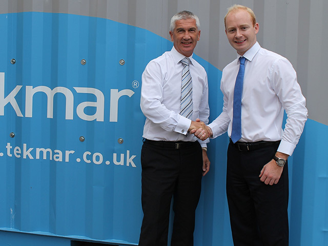 Ally MacDonald with Tekmar chief executive James Richie