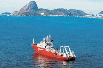 Survey vessel Fugro Brasilis off Rio de Janeiro