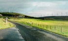 An artist's impression from the developers of the planned Viking  Energy wind farm in Shetland.