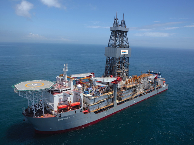 Ensco's DS-4 super-drillship is a sister of the just completed DS-7