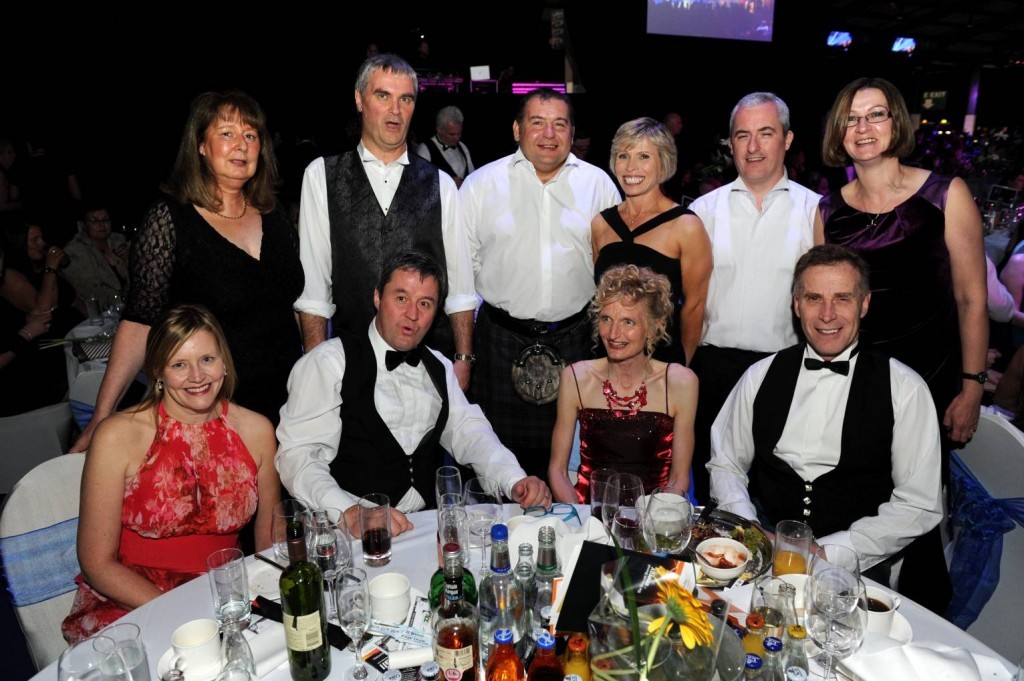 Guests at Sure Clean's table at the 2013 Energy Ball