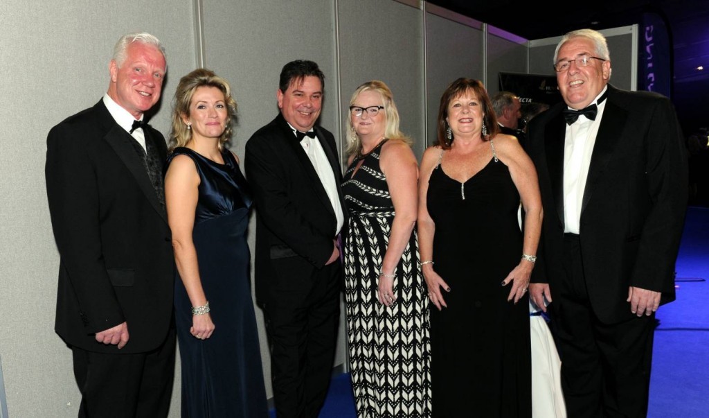 Roger Brimmer, Susan Willox, Tim and Janet Warnes with Kirsten and John McKee at the Energy Ball 2013