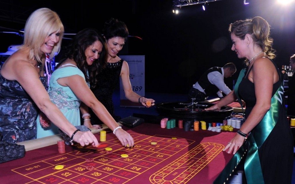Lynn MacLean, Dianne Duncan, Karen Lovie and Elena Kourenkova have a shot at the casino