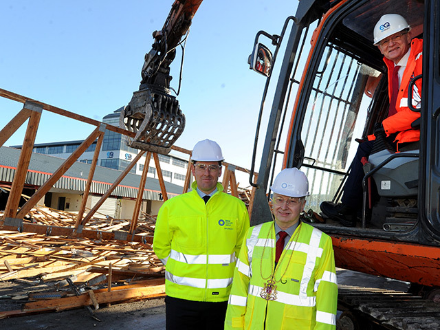 Graham Bone, Drum property group with Lord Provost George Adam and David Heslop, EnQuest UKCS managing director