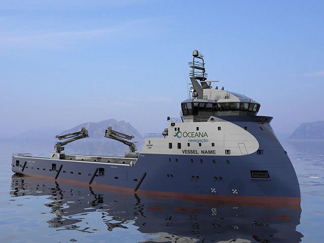 Oceana of Brazil has chosen to build a batch of Ulstein PX105 supply vessels