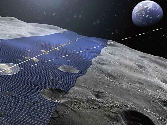 The Shimizu plan would cover the equator of the moon with solar panels