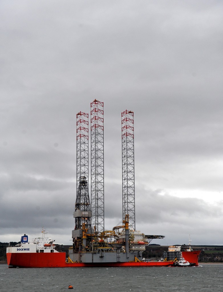 The Prospector-1 rig arrives in the Cromarty Firth.  Pic: David Whittaker-Smith