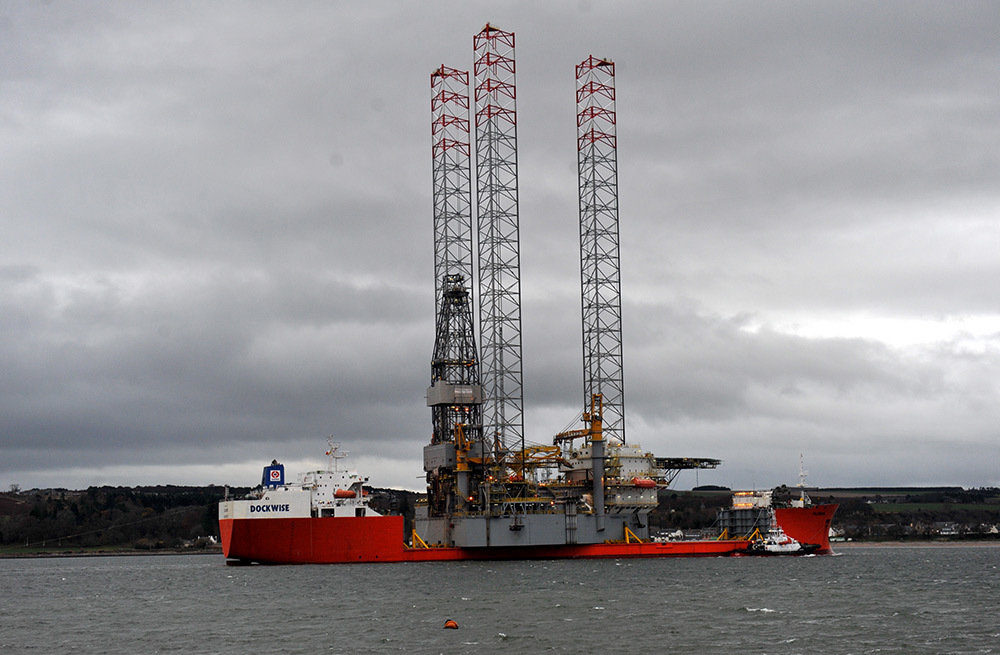 The Prospector-1 rig previously drilled the last two wells at the Cygnus gas field. Pic: David Whittaker-Smith