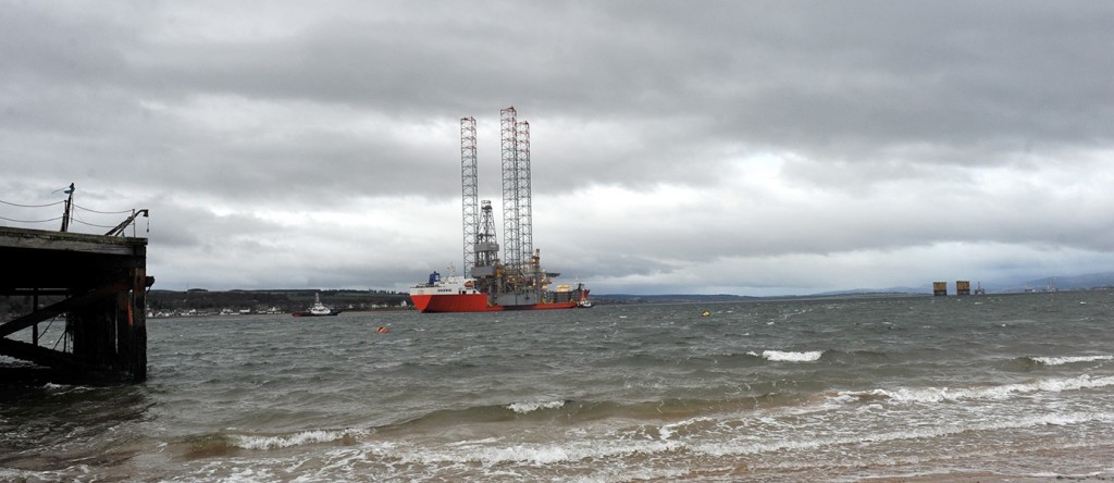 The Prospector-1 rig arrives in the Cromarty Firth.  Pic: David Whittaker-Smith
