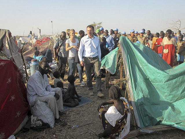 A UN compound in South Sudan