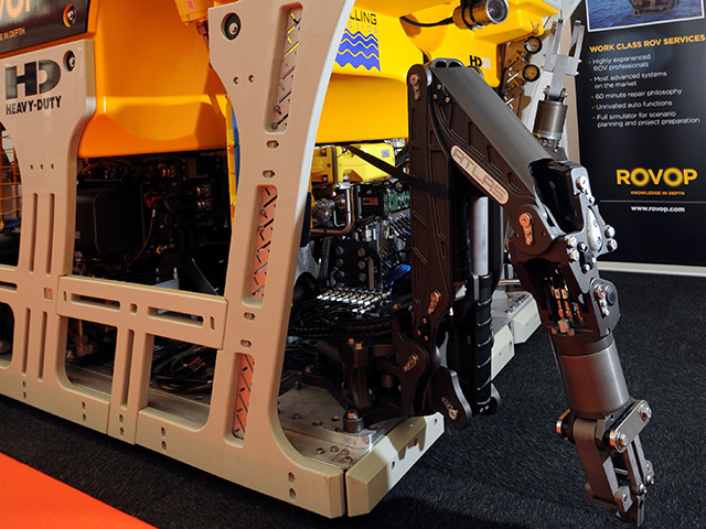 An ROV on display at the 2013 Renewables Exhibition earlier this year. Kami Thomson