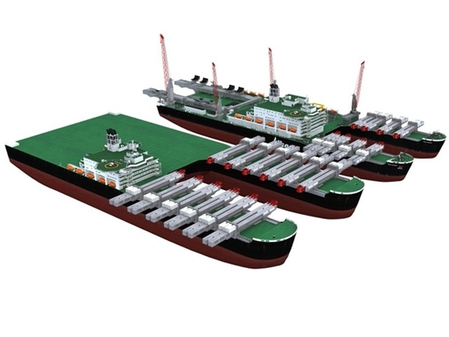 BIG SISTER: The second ship on order will have a platform topsides capacity of 72,000 tonnes . . . 50% more than the Pieter Schelte that is currently being built