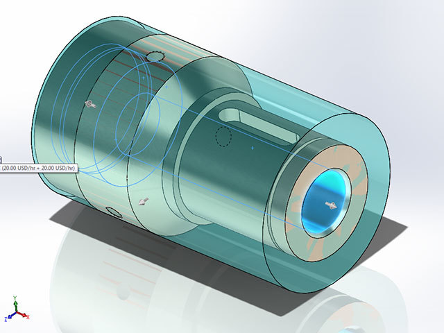 A snapshot of SolidWorks CAD software. Photo by SolidWorks